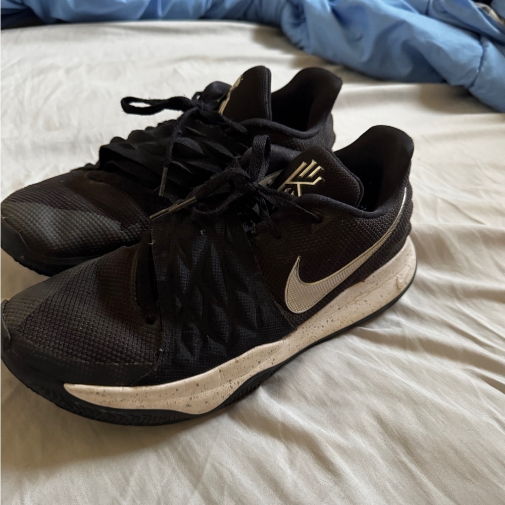 Nike Kyrie Black and White Basketball Sneakers